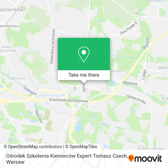 Карта Ośrodek Szkolenia Kierowców Expert Tomasz Czech