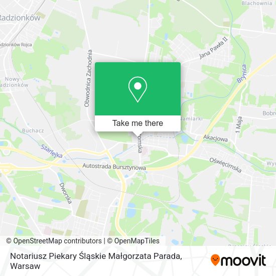 Notariusz Piekary Śląskie Małgorzata Parada map