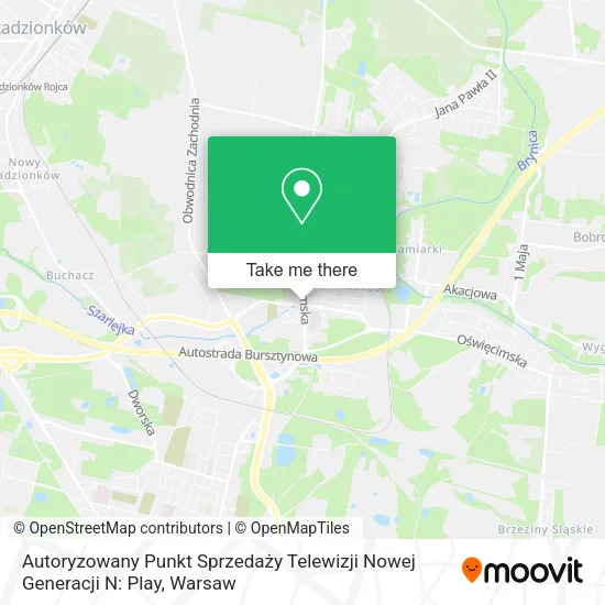 Карта Autoryzowany Punkt Sprzedaży Telewizji Nowej Generacji N: Play
