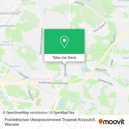 Pośrednictwo Ubezpieczeniowe Trojanek Krzysztof map