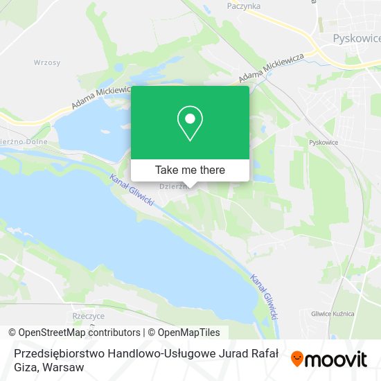 Przedsiębiorstwo Handlowo-Usługowe Jurad Rafał Giza map