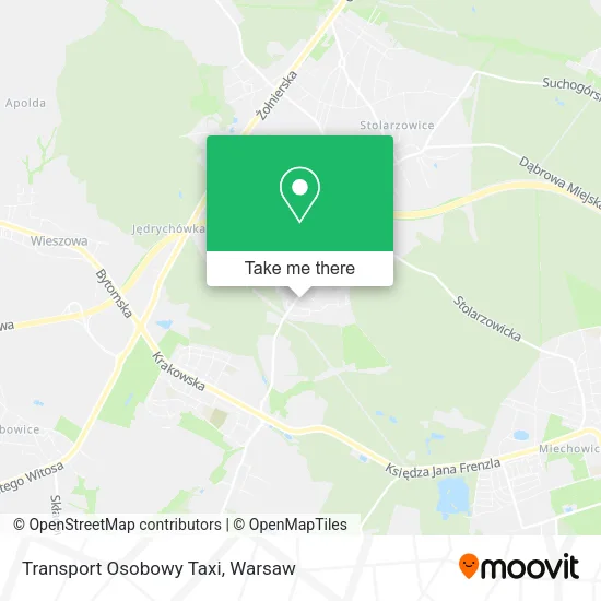 Карта Transport Osobowy Taxi