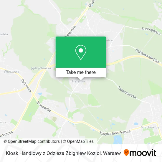 Карта Kiosk Handlowy z Odzieza Zbigniew Koziol