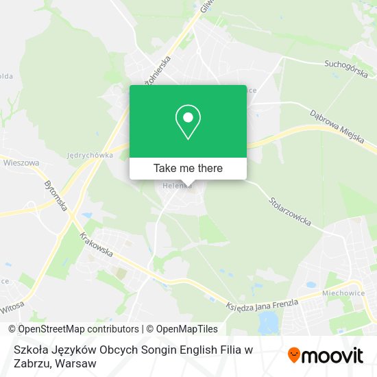 Szkoła Języków Obcych Songin English Filia w Zabrzu map