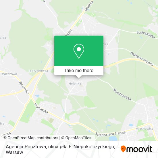 Agencja Pocztowa, ulica płk. F. Niepokólczyckiego map