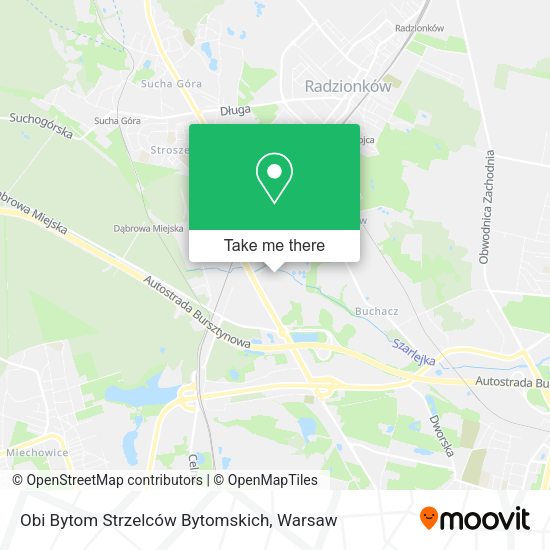 Obi Bytom Strzelców Bytomskich map