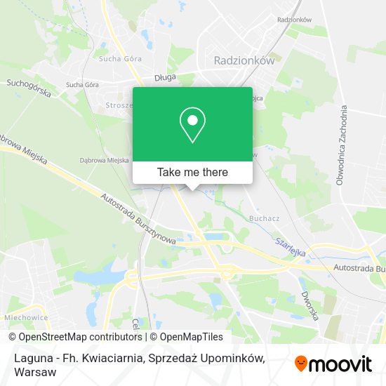 Laguna - Fh. Kwiaciarnia, Sprzedaż Upominków map