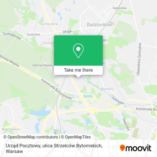 Urząd Pocztowy, ulica Strzelców Bytomskich map