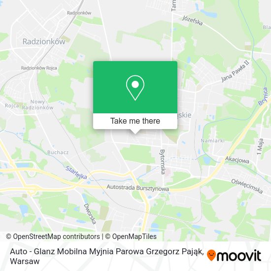 Auto - Glanz Mobilna Myjnia Parowa Grzegorz Pająk map