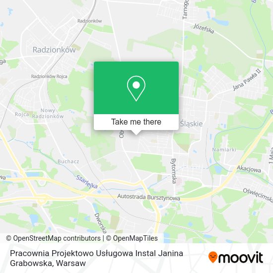 Pracownia Projektowo Usługowa Instal Janina Grabowska map