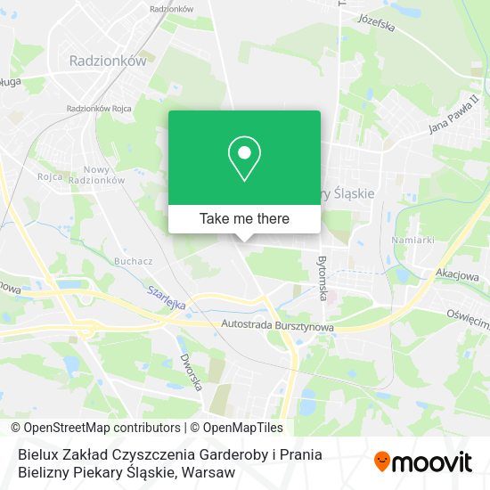 Bielux Zakład Czyszczenia Garderoby i Prania Bielizny Piekary Śląskie map