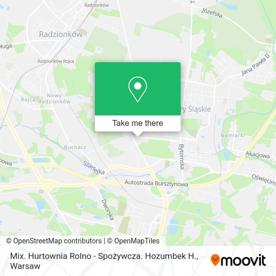 Mix. Hurtownia Rolno - Spożywcza. Hozumbek H. map