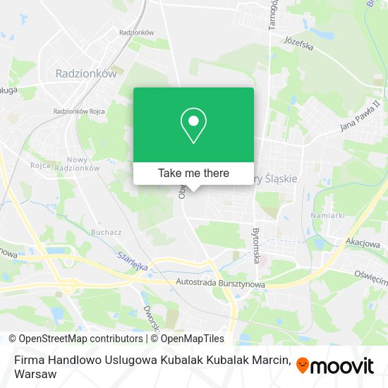 Firma Handlowo Uslugowa Kubalak Kubalak Marcin map