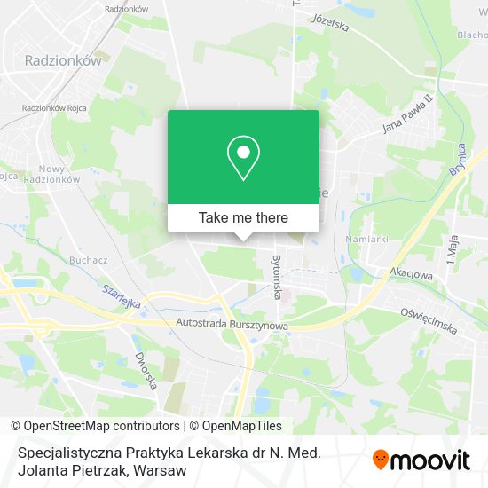 Specjalistyczna Praktyka Lekarska dr N. Med. Jolanta Pietrzak map