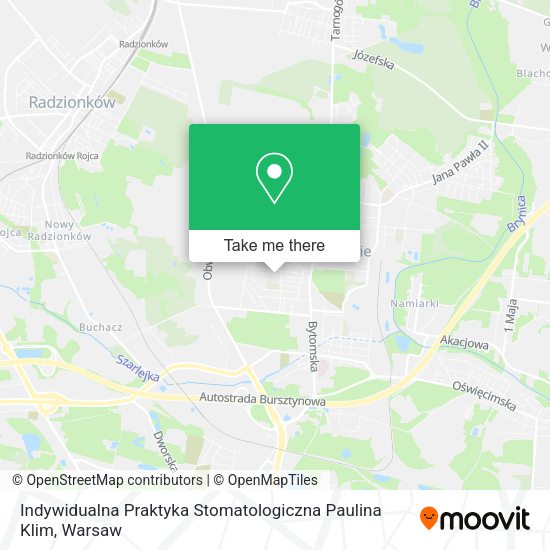 Indywidualna Praktyka Stomatologiczna Paulina Klim map