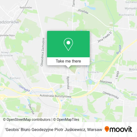 Карта 'Geobis' Biuro Geodezyjne Piotr Juśkiewicz