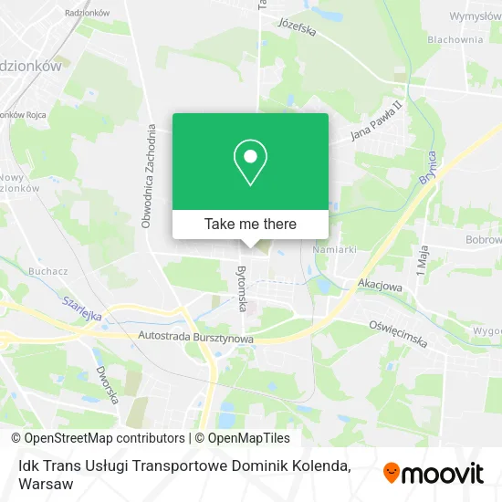 Карта Idk Trans Usługi Transportowe Dominik Kolenda