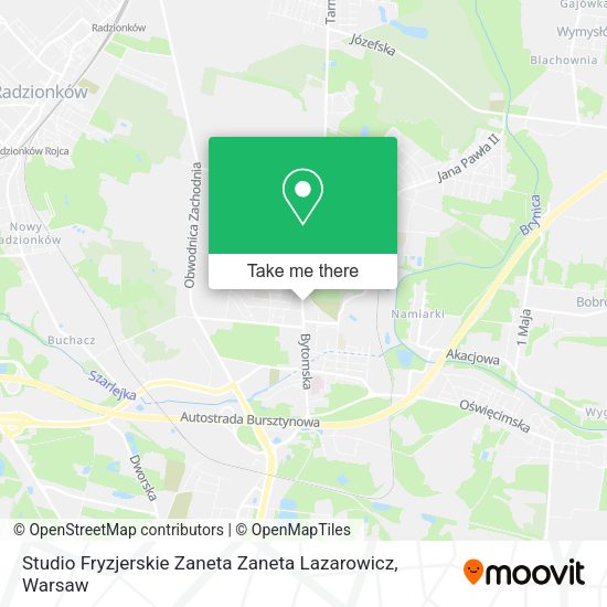 Studio Fryzjerskie Zaneta Zaneta Lazarowicz map