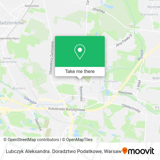 Lubczyk Aleksandra. Doradztwo Podatkowe map