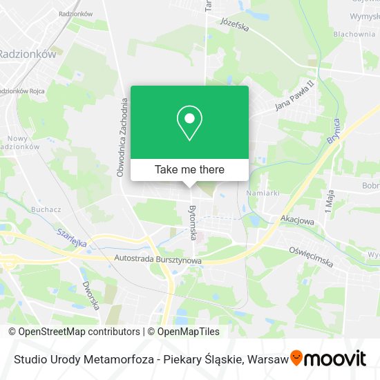 Studio Urody Metamorfoza - Piekary Śląskie map