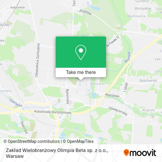 Zakład Wielobranżowy Olimpia Beta sp. z o.o. map