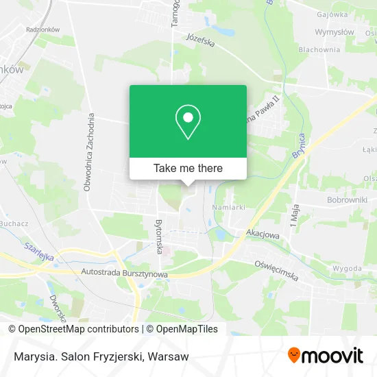 Карта Marysia. Salon Fryzjerski
