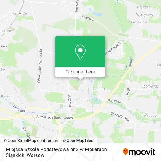 Карта Miejska Szkoła Podstawowa nr 2 w Piekarach Śląskich