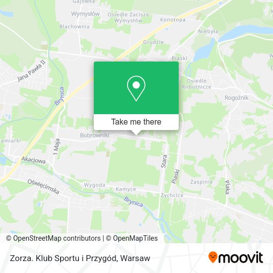 Zorza. Klub Sportu i Przygód map