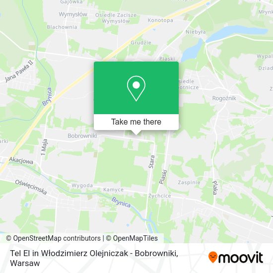 Tel El in Włodzimierz Olejniczak - Bobrowniki map