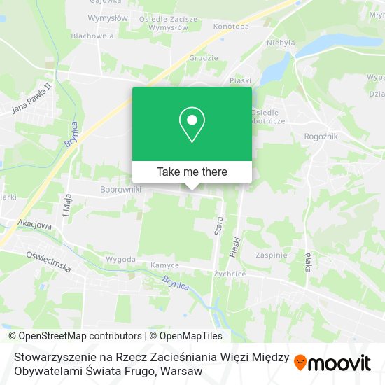 Stowarzyszenie na Rzecz Zacieśniania Więzi Między Obywatelami Świata Frugo map