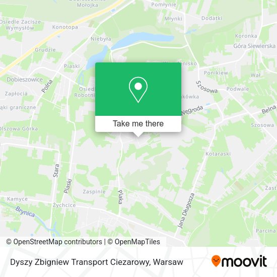 Карта Dyszy Zbigniew Transport Ciezarowy