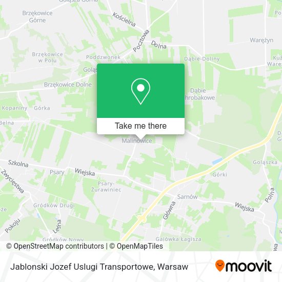 Карта Jablonski Jozef Uslugi Transportowe