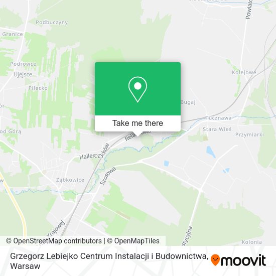 Grzegorz Lebiejko Centrum Instalacji i Budownictwa map