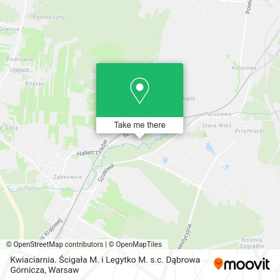 Kwiaciarnia. Ścigała M. i Legytko M. s.c. Dąbrowa Górnicza map