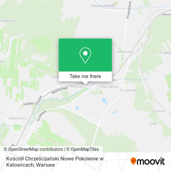 Kościół Chrześcijański Nowe Pokolenie w Katowicach map