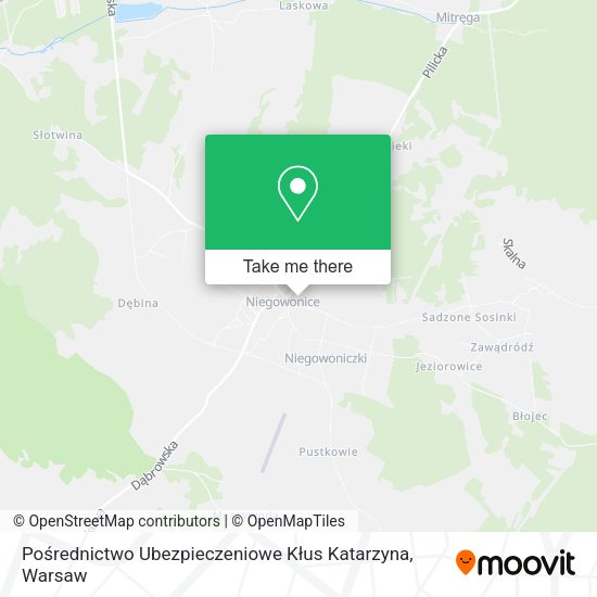 Pośrednictwo Ubezpieczeniowe Kłus Katarzyna map