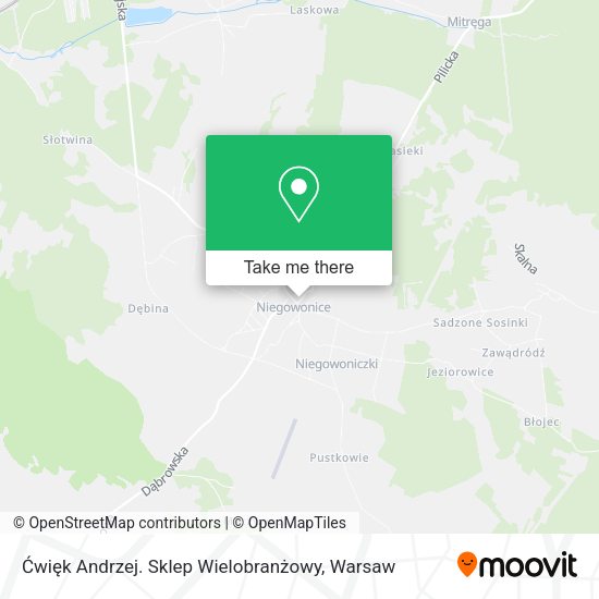 Ćwięk Andrzej. Sklep Wielobranżowy map