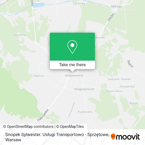 Snopek Sylwester. Usługi Transportowo - Sprzętowe map