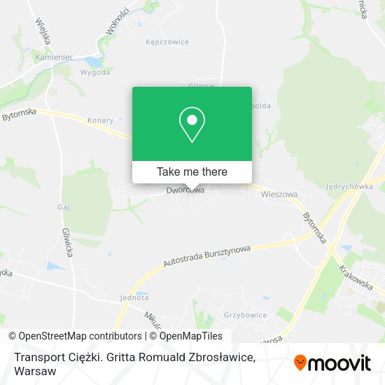 Transport Ciężki. Gritta Romuald Zbrosławice map