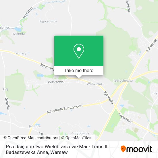 Przedsiębiorstwo Wielobranżowe Mar - Trans II Badaszewska Anna map