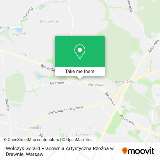 Wołczyk Gerard Pracownia Artystyczna Rzeźba w Drewnie map