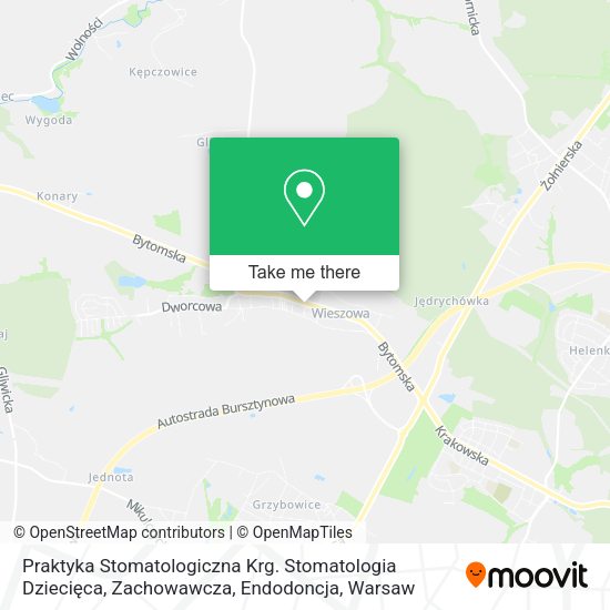 Praktyka Stomatologiczna Krg. Stomatologia Dziecięca, Zachowawcza, Endodoncja map