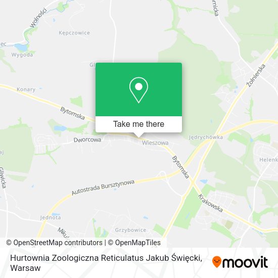 Hurtownia Zoologiczna Reticulatus Jakub Święcki map