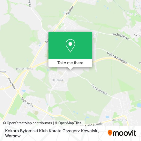 Kokoro Bytomski Klub Karate Grzegorz Kowalski map