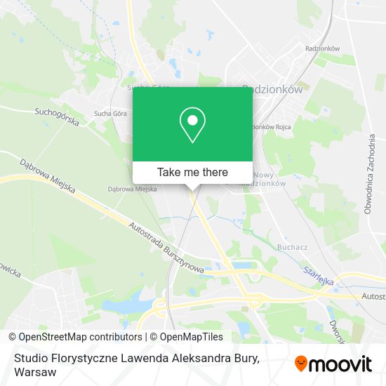 Studio Florystyczne Lawenda Aleksandra Bury map