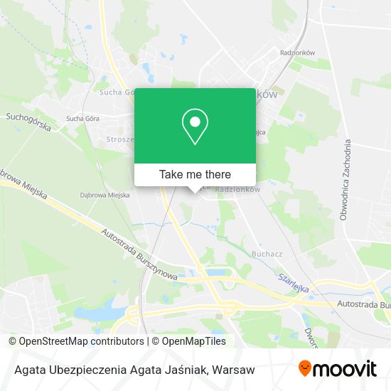 Agata Ubezpieczenia Agata Jaśniak map