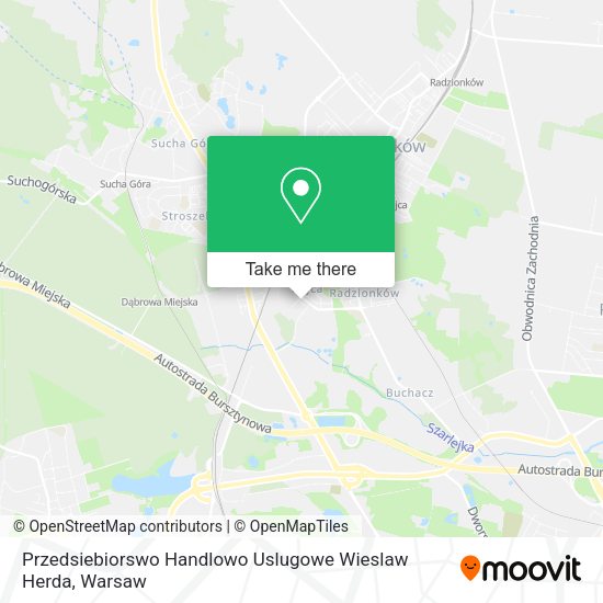 Przedsiebiorswo Handlowo Uslugowe Wieslaw Herda map