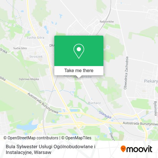 Карта Bula Sylwester Usługi Ogólnobudowlane i Instalacyjne