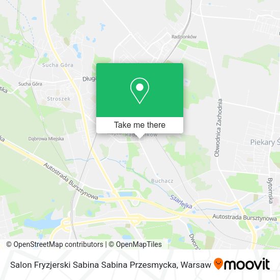 Salon Fryzjerski Sabina Sabina Przesmycka map