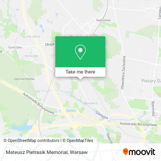 Mateusz Pietrasik Memorial map